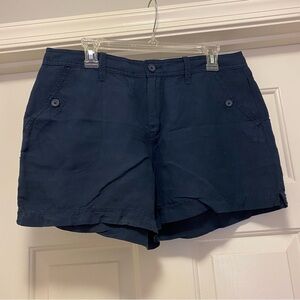 Calvin Klein Jeans Dark Blue Women's Linen Shorts, size 12